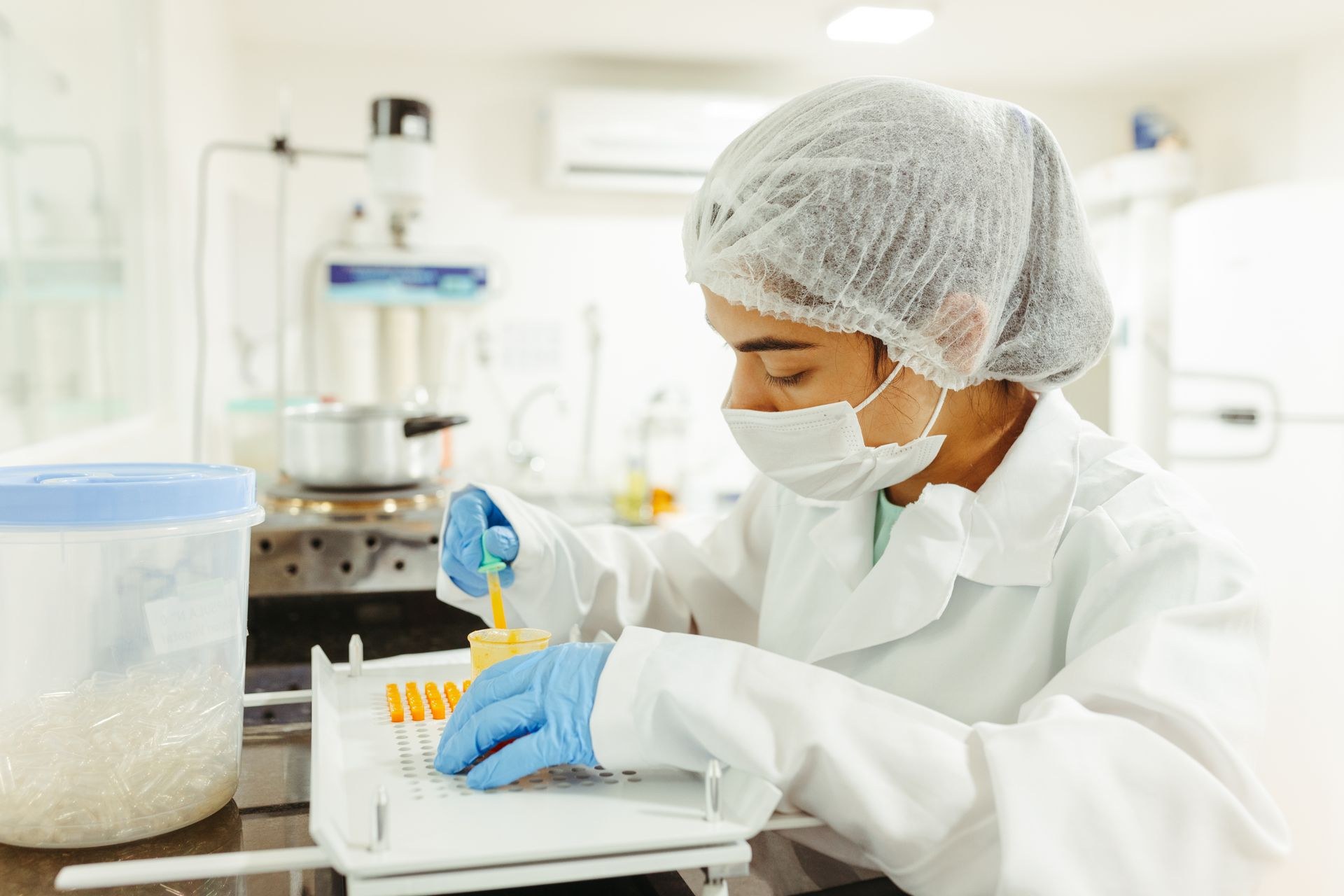 Blood Test May Spot Crohn’s and Colitis a Decade Early Laboratory scientist preparing blood samples for analysis